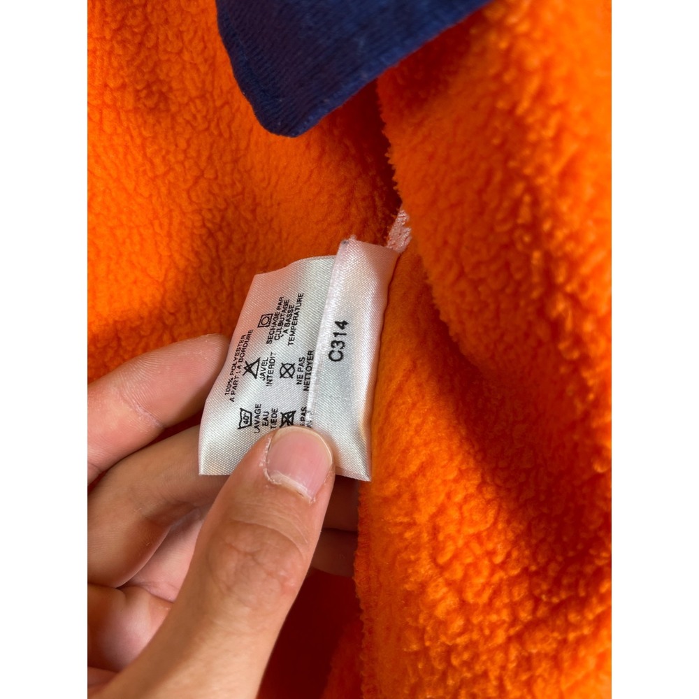 VTG 80s Patagonia Synchilla Snap T Fleece Jacket Mens Medium Orange Hiking USA - Picture 13 of 13